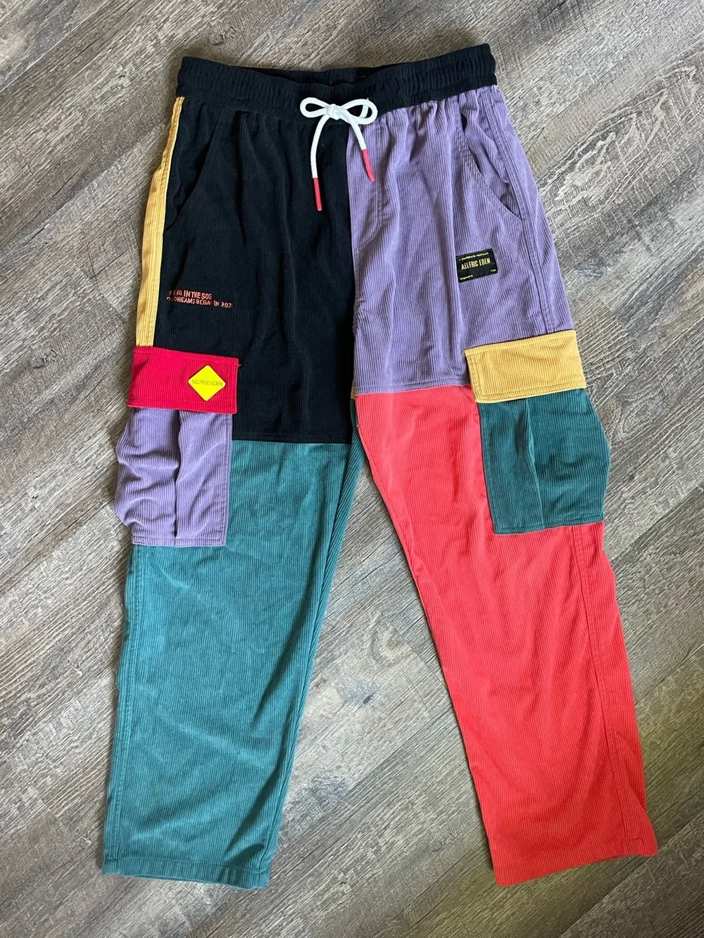 Aelfric Eden colorblock cargo corduroy pants - Picture 2 of 7